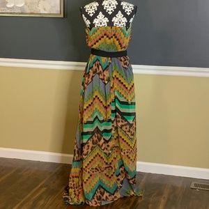 C. Luce Dresses - C. Luce Chiffon Strapless Maxi Dress Sz S C. Luce Dresses - C. Luce Chiffon Strapless Maxi Dress Sz S